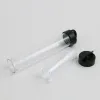 Cloisonne vazio 10ml 20ml tubo de plástico transparente forma de tubo de ensaio de garrafa de plástico com tampa usada para armazenamento de joias de contas