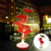 Night Lights 4 Pcs Fiber Optic Flower Vase Decorative LED Light Decorate Tabletop Lamp Plastic
