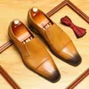 Dress Shoes Business Leather Men's Cowhide Professional Three-point Suit Feet