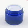 200 x 20g 30g 50g化粧品用の空の紫色のガラスジャー青いプラスチックキャップシッグQualti rbkv付き化粧品パッケージング化粧品パッケージ