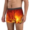Трусы Burning Man, нижнее белье, яркие шорты-боксеры, сексуальные мягкие трусы для мужчин, большие размеры