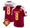 남성 워싱턴 ''공무원 '활동적인 선수 커스텀 Sean Taylor Jahan Dotson Burgundy/White 2023 F.U.S.E. 90 주년 기념 Vapor Limited Football Stitched Jersey