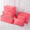 Ivyshion conjunto de 6 peças de bolsa de armazenamento para viagem, grande capacidade, organizador de bagagem, à prova d'água, portátil, container270n