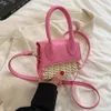 Axelväskor france sac de luxe femme trend kvinnors väska designer shoppare handväska kvinnliga vävstrand plåspansar bolsosshoulder191j
