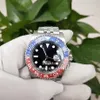 -verkoop BP 2813 uurwerk 126710 met rood en blauw Cerachrom keramiek 24-uurs schaal bezel 40MM zwarte wijzerplaat automatisch herenhorloge 279Y
