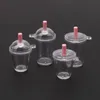 Componentes de joias 10 peças mini copo frappuccino xícara de café casa de bonecas simulação em miniatura bolo de plástico copos de creme chaveiro making216m