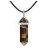 Necklace Joya Gift Hexagonal Pointed Reiki Chakra Stone Pendant Necklace Women Girl Jewelry 18inch Chain Chunky Pendants