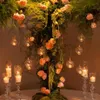 Ljusstakar 12st varumärke hängande tealight hållare glas globes terrarium bröllop ljusstake vase hem el bar dekor149t