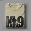 Męskie koszulki K9 Drużyna K9 jednostka Malinois T Koszulki Mężczyźni Pure Cotton Casual T-shirt okrągły kołnierz Belgijskie koszulki dla psa Grafika z krótkim rękawem 240130