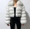S-8XL artı boyutu kadınlar bayan büyük boyutlu yağ faux ceket kısa tasarımcı moda dış giyim kıyafetleri 0520