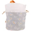 Dinnerware Lunch Bag Daisy Handbag Child Kids Women Cute Cotton Linen Bento Travel Luggage