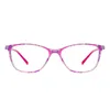 Solglasögon ramar färgglada glasögon och acetatemple med vårgångjärn för receptlinser
