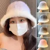 Berets Cross-Border Gradient Color Bucket Shape Hat Women's Casual Warm Ear Protection Fluffy Fisherman A Variety Of Options