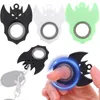 Keychains Creative Keychain Spinner Anxiety Stress Relief Fidget Toys Spinning Noctilucent Key Ring Relieve Boredom Colorful Party Gifts