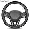 Steering Wheel Covers For Toyota Cover Leather Carbon Fiber Fit Camry RAV4 Corolla 86 Reiz Wish CHR Celica Vitz Highlander Yaris