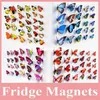 Verkoop 100 stuks veel mooie decoratieve kunstmatige vlindermagneet voor koelkastdecoratie Vlindermagneet voor Decoraion2574