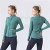 LU-088 Veste de yoga pour femmes LL définir manteau de sport d'entraînement veste de fitness sport à séchage rapide vêtements de sport haut solide sweat-shirt zippé vêtements de sport vente chaude