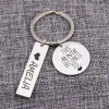 Ringe Diese Tante gehört zu gravierten neuen Mode -Keychain Personalisierten Namen Anhänger Set Key Ringhalter für Tante Schmuckgeschenk