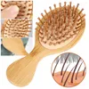 Ensemble d'accessoires de bain, brosse à cheveux professionnelle en bois de bambou, coussin de palette sain, perte de cheveux, peigne, soins du cuir chevelu, 1 pièce