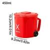 Tasses drôle poubelle tasse 450 ml tasse à café collection mondiale eau de lait en céramique avec poignée potable pour