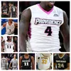 Providence Friars Basketball-Trikot, NCAA-Trikot mit Nähten, beliebiger Name, Nummer, Herren, Damen, Jugend, bestickt, Jimmy Nichols Jr., Jyare Davis, Alyn Breed, Greg Gantt