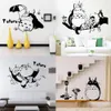 Naklejki ścienne Cartoon Totoro dla dekoracji pokoju dla dzieci Dekale DIY DECOUNT HOME SYPIALNE PVC Zdejmowane anime Poster280s