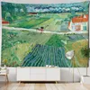 Tapestries Wall Hanging Bohemia Minimalist Home Art Aesthetics Room Decoration Pastoral Scenery Van Gogh Oil Painting Tapestry