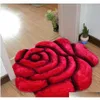 Tapis de salle de bain en forme de fleur solide imprimé en 3D, 70x70Cm, tapis de sol pour décoration de chambre à coucher de mariage, Badmat Tapetes Qpc242y