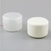 24 X 250g White Clear Plastic PP Powder Sample Jar Case Makeup Cosmetic Travel Empty Nail Art Jarfree shipping by Dbbmu