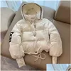 Mens Down Parkas Designer Fashion Luxurys Channel Jacket Autumn and Winter Women Man Puffer Jackets Coat Brodery C Lapel Hooded Zip Otuwo