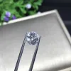 Değerli taşlar 1pcs 5mm 0.5ct gh renk gevşek moissanit yuvarlak parlak kesim moissanit test pozitif laboratuvar büyümüş elmas gevşek taşlar taş