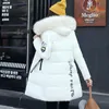 Invierno mujer chaqueta larga abrigo de invierno mujeres falso cuello de piel parkas mujer más tamaño 4xl chaqueta de invierno chaqueta de invierno mujeres 201027