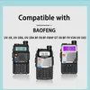 Walkie talkie bf-f8hp batteri baofeng uv-5r USB typ c original förstora 3800mAh förlängda Li-ion BL-5 UV-5RA Radio UV-5re