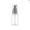 30 ml x 50 tomt transparent husdjur plastflaska med lotion pump liten kosmetisk grädde container förpackning flaskor tkmmo