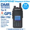 Talkie-walkie GPS BaoFeng DM-1702 DMR jambon communicateur Signal Stable double bande 2 voies Radio Stations longue portée émetteur-récepteur