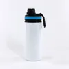 600ML sublimatie aluminium blanks waterflessen hittebestendige ketel sportbekers drinkgerei bekers met deksels voor kamperen wandelen vissen door oceaanverzending P261