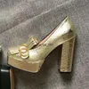 Chaussures de créateur en peau de vache classiques pour femmes, sexy, bar, banquet, princesse, mariage, dame, chaussures à talons hauts super épais, 10 cm, 100% cuir, talons hauts en or noir, taille 35-40