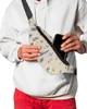 Sacos de cintura Pacotes de folhas de flores para mulheres impermeáveis ​​bolsa de esportes ao ar livre unissex crossbody ombro