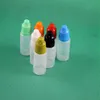 100 ensembles / lot 15 ml flacons compte-gouttes en plastique preuve enfant longue pointe mince PE coffre-fort pour e liquide vapeur vapt jus e-liquide 15 ml Dggcq Ixnjo