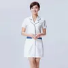 Outros Vestuário Uniforme de beleza rosa com vestido de esteticista roupas de trabalho de salão Uniformes de spa esfoliante casaco Spa robe branco roupas experimentais