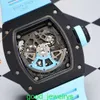 RM Relógio de Pulso Mecânico Richards Milles Relógio de Pulso Rm030 Argentina Edição Limitada Cerâmica Moda Lazer Negócios Esportes