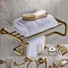 Brass Bathroom Accessories Set Antique Bronze Paper Holder Towel Bar Toilet Brush holder Towel Holder bathroom Hardware set263i