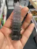 Dekorativa figurer 1st Natural Stone Fluorite Pagod Point Carved Wenchang Tower Energy and Chakra Crystal Healing Crystals