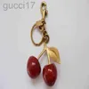 cherry charm Luxury Parts Accessories Handbag pendant keychain womens exquisite crystal Cherry car accessories highgrade pendant 0 6FYR 6FYR 8UYH