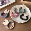 Korean Style Autumn and Winter Wool Colored Dots Sweet Rope High Elasticity Head rope Energetic Plush Girl Hair Rope