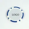 Golf Training Aids 10pcs Customized Logo Ball Marker Poker On Both Side 40mm Dia 11.9g ABS Clay Material