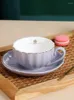 Cups Saucers European Low Bone Porcelain Phnom Penh Pumpkin Coffee Cup Dish Ceramic Tea Set High Grade