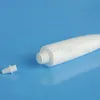 15ml x 100 amostra tubo macio de plástico branco com tampa de prata 15g creme para os olhos frasco de tubo cosmético loção creme recipiente unguent vial ukqjx