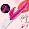 Vibratorer kraftfulla kaniner vibratorer vagina klitoris stimulator dubbel huvud g-spot massager sex leksaker för kvinnliga kvinnliga masturbator sexbutik