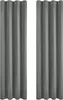 Gardin blackout gardiner 2 bit vardagsrum termisk isolerande kall värme 140x245 cm för sovrum med öglor